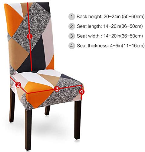 Fundas para Sillas Pack de 4/6 Fundas Sillas Comedor, Lavable Extraíble Funda, Muy fácil de Limpiar, Duradera Modern Bouquet de la Boda, Hotel, Decor Restaurante Fundas para Sillas Pack de 4/6 Fundas Sillas Comedor, Lavable Extraíble Funda, Muy fácil de Limpiar, Duradera Modern Bouquet de la Boda, Hotel, Decor Restaurante