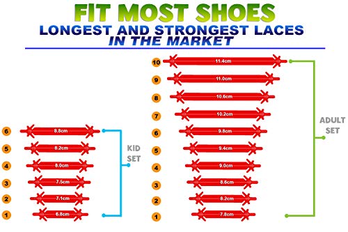 FunFitness Cordones Elasticos Gomas Cordón Elasticas Zapatillas de Silicona para Halar y Bloquear Fácilmente Perfecto para Niños o Adultos Mayores con Artritis (Extra 20 piezas, Negro) FunFitness Cordones Elasticos Gomas Cordón Elasticas Zapatillas de Silicona para Halar y Bloquear Fácilmente Perfecto para Niños o Adultos Mayores con Artritis (Extra 20 piezas, Negro)