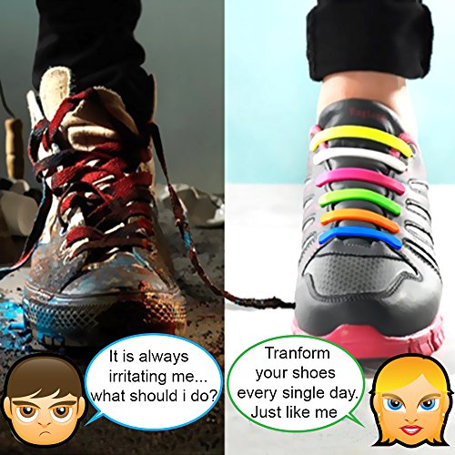 FunFitness Cordones Elasticos Gomas Cordón Elasticas Zapatillas de Silicona para Halar y Bloquear Fácilmente Perfecto para Niños o Adultos Mayores con Artritis (Extra 20 piezas, Negro) FunFitness Cordones Elasticos Gomas Cordón Elasticas Zapatillas de Silicona para Halar y Bloquear Fácilmente Perfecto para Niños o Adultos Mayores con Artritis (Extra 20 piezas, Negro)