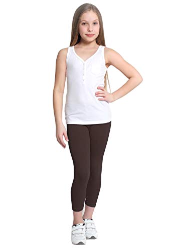 FUNGO Leggins Niñas Largos De Algodón Leggings para Niños fdd (Marrón, 104) FUNGO Leggins Niñas Largos De Algodón Leggings para Niños fdd (Marrón, 104)