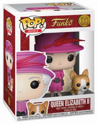 Funko Pop!- Royal Family Queen Elizabeth II Figura de Vinilo, Multicolor, Standard (21947)