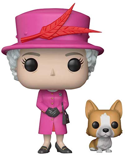 Funko Pop!- Royal Family Queen Elizabeth II Figura de Vinilo, Multicolor, Standard (21947)