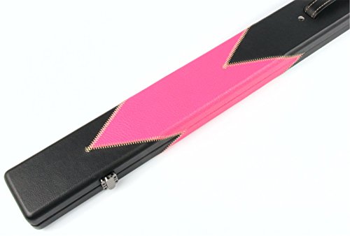 Funky Chalk Professional Pink Arrow Pool Snooker Cue Case Estuche Profesional Flecha Rosa 3/4 para Taco de Billar, Unisex