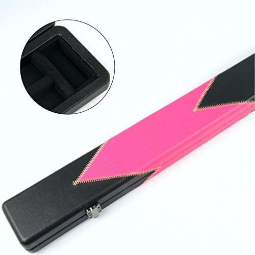 Funky Chalk Professional Pink Arrow Pool Snooker Cue Case Estuche Profesional Flecha Rosa 3/4 para Taco de Billar, Unisex