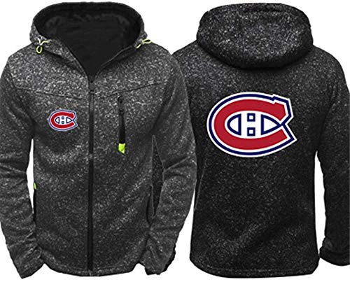 Funnyy Sudadera Unisex, Chaqueta con Capucha de los Hombres - Montreal Canadiens de Hockey Aficionados Entrenamientos de Primavera con Cremallera Cardigan Prendas de Deporte Funnyy Sudadera Unisex, Chaqueta con Capucha de los Hombres - Montreal Canadiens de Hockey Aficionados Entrenamientos de Primavera con Cremallera Cardigan Prendas de Deporte