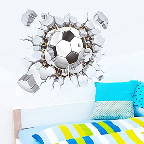 Fútbol Pegatinas de Pared rotas para Sala de Estar Dormitorio Pegatinas de Pared Clubes de fútbol - Pegatinas Decorativas