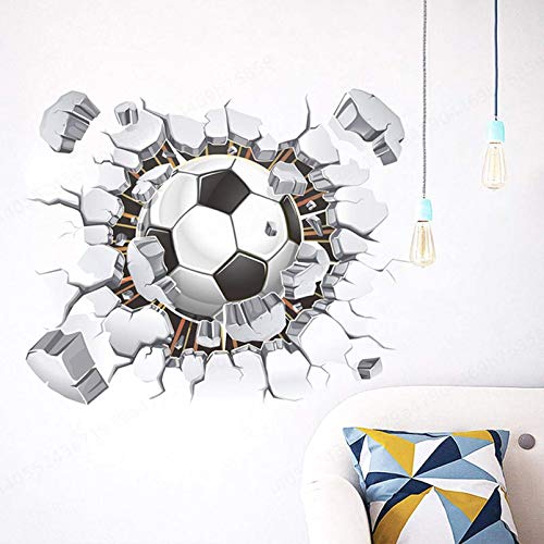 Fútbol Pegatinas de Pared rotas para Sala de Estar Dormitorio Pegatinas de Pared Clubes de fútbol - Pegatinas Decorativas