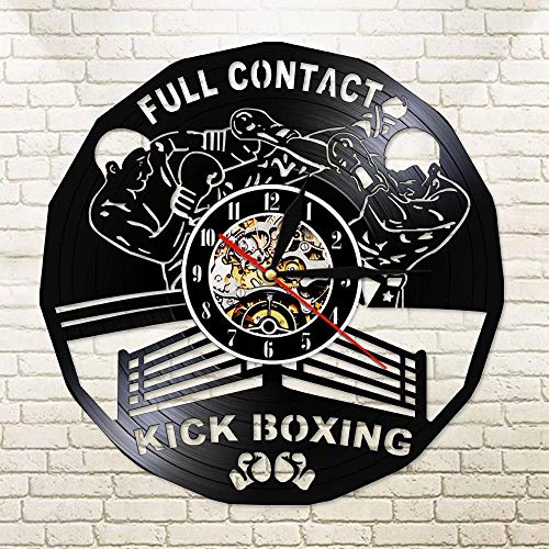 FUTIIF Full Contact Kick Boxing Led Wall Clock Boxing Gloves Punching Bag Infighters Watch Fighting Sports Boxers Scrappers Gym with Led FUTIIF Full Contact Kick Boxing Led Wall Clock Boxing Gloves Punching Bag Infighters Watch Fighting Sports Boxers Scrappers Gym with Led