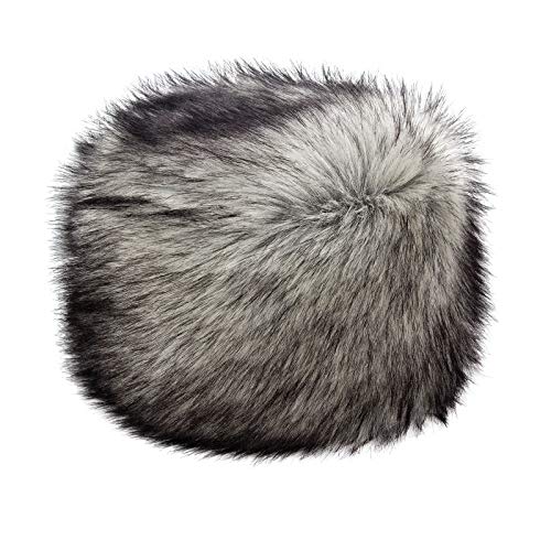 Futrzane Gorro de Mujer de Piel Cossack en Estilo Ruso (S, Plata Siberiano)