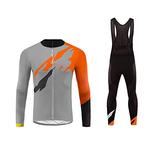 Future Sports UGLYFROG Invierno Thermal Ropa de Bicicleta Hombre MTB Traje de Ciclismo Mangas Largas Maillots+Pantalones Equipación de Ciclista Bodies, Talla XS-6XL