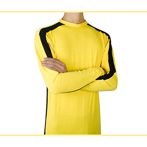 Fuyingda Ropa Deportiva Unisex Niños Adultos Artes Marciales Chándales Cosplay - Amarillo Chino Kung Fu Jumpsuit Lucha Película Equipo de película