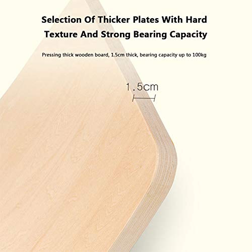 FXQIN Tabla De Equilibrio De Madera Natural, Tabla De Oscilación, Juguete Mecedora, Tabla Curva De Los Niños, Wobbel Board para Niños, Pequeños, Niños, Adolescentes, Adultos, Cargar 100 kg FXQIN Tabla De Equilibrio De Madera Natural, Tabla De Oscilación, Juguete Mecedora, Tabla Curva De Los Niños, Wobbel Board para Niños, Pequeños, Niños, Adolescentes, Adultos, Cargar 100 kg