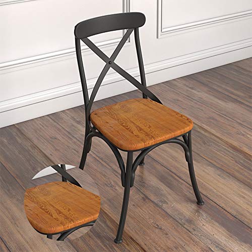 FYMDHB886 Silla de Comedor Silla de café Taburete de Bar Silla Ligera Silla de salón de Oficina de Restaurante Taburete de Ocio para el hogar Silla de Estudio de Hierro Banco (múltiple)