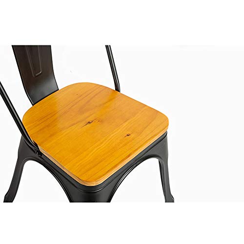 FYMDHB886 Silla de Comedor Taburete Silla de café Silla de Estudio Silla Liviana Taburete de Ocio para el hogar Silla de Oficina para Restaurante Banqueta Taburete de Madera + Hierro