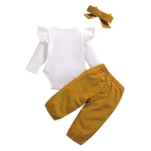 FYMNSI Conjunto de verano para bebé, de manga corta, con volantes, pelele + pantalones cortos + cinta para la cabeza, 3 piezas, para 0 – 18 meses Blanco 05. 12-18 Meses FYMNSI Conjunto de verano para bebé, de manga corta, con volantes, pelele + pantalones cortos + cinta para la cabeza, 3 piezas, para 0 – 18 meses Blanco 05. 12-18 Meses