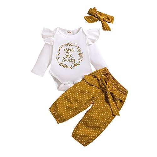 FYMNSI Conjunto de verano para bebé, de manga corta, con volantes, pelele + pantalones cortos + cinta para la cabeza, 3 piezas, para 0 – 18 meses Blanco 05. 12-18 Meses FYMNSI Conjunto de verano para bebé, de manga corta, con volantes, pelele + pantalones cortos + cinta para la cabeza, 3 piezas, para 0 – 18 meses Blanco 05. 12-18 Meses