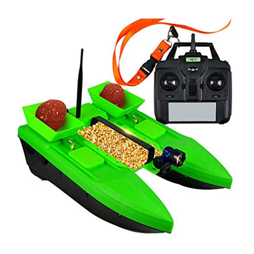 FZC-YM Barco RC, Barco de Cebo Inteligente, Buscador de Peces, Barcos de Cebo para la Pesca de Carpas, Barco de Cebo de Pesca de 2 kg con Motor Doble