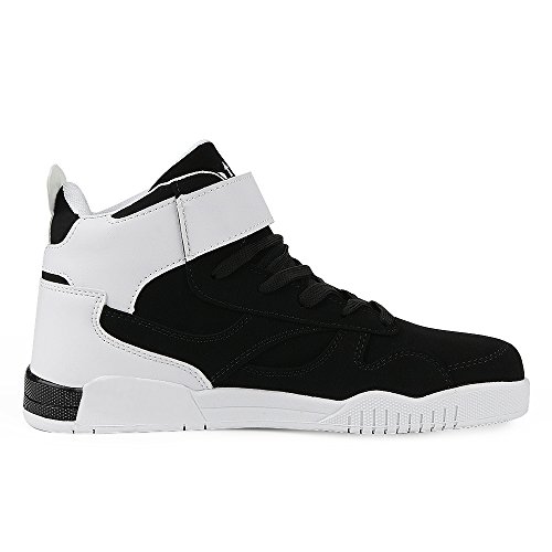 Fzuu - Zapatillas de deporte para hombre, para otoño e invierno, casuales, para baile de hip hop, para la calle, color Negro, talla 42 EU