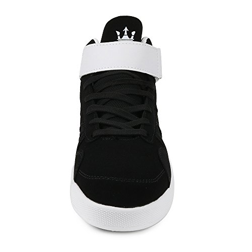 Fzuu - Zapatillas de deporte para hombre, para otoño e invierno, casuales, para baile de hip hop, para la calle, color Negro, talla 42 EU Fzuu - Zapatillas de deporte para hombre, para otoño e invierno, casuales, para baile de hip hop, para la calle, color Negro, talla 42 EU