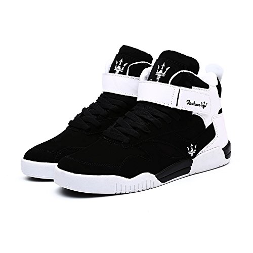 Fzuu - Zapatillas de deporte para hombre, para otoño e invierno, casuales, para baile de hip hop, para la calle, color Negro, talla 42 EU