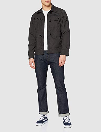 G-STAR RAW Airblaze Slim Chaqueta de jean, Negro (Dk Black C183-6484), L para Hombre