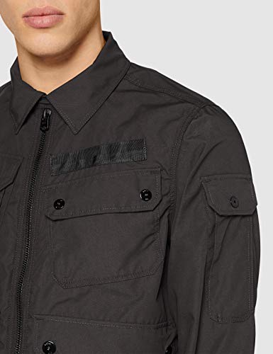 G-STAR RAW Airblaze Slim Chaqueta de jean, Negro (Dk Black C183-6484), L para Hombre