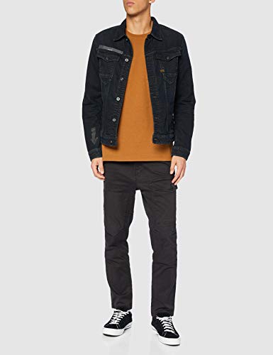 G-STAR RAW ARC 3D Slim Jkt Arrow Print AW Chaqueta vaquera, Antic Dark Ink Blue B767-b815-Tinta, L para Hombre