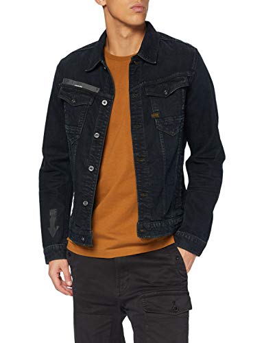 G-STAR RAW ARC 3D Slim Jkt Arrow Print AW Chaqueta vaquera, Antic Dark Ink Blue B767-b815-Tinta, L para Hombre