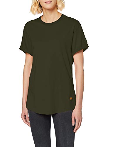 G-STAR RAW Lash Loose Fit_T-Shirt Camiseta, Verde (Algae 4107-b208), S para Mujer