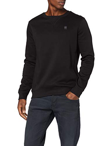 G-STAR RAW Premium Basic suéter, Negro (Dk Black C235-6484), XS para Hombre