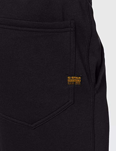 G-STAR RAW Premium Basic Type C Sweat Pant_Sweatpants, Schwarz (Dk Black C235-6484), Medium para Hombre