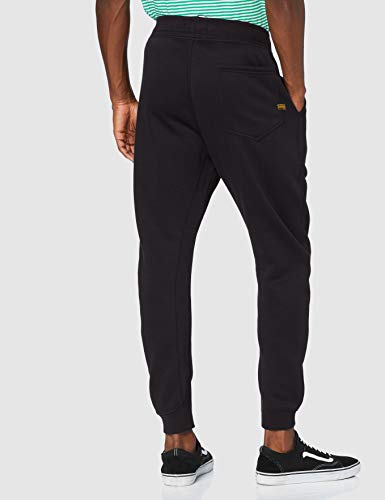 G-STAR RAW Premium Basic Type C Sweat Pant_Sweatpants, Schwarz (Dk Black C235-6484), Medium para Hombre