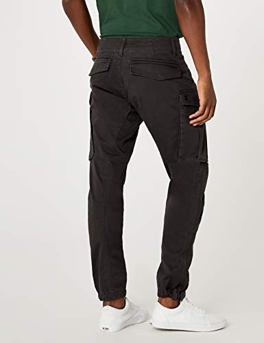 G-STAR RAW Rovic Zip 3D Tapered Pantalon, Negro (raven 5126-976), 32W / 32L para Hombre