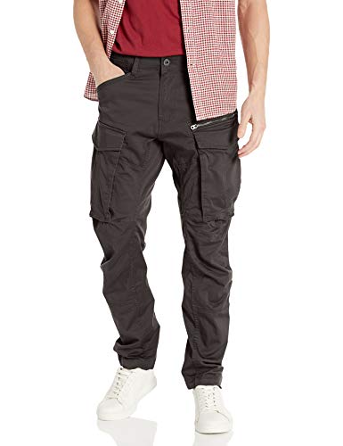 G-STAR RAW Rovic Zip 3D Tapered Pantalon, Negro (raven 5126-976), 32W / 32L para Hombre