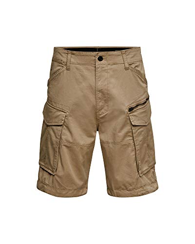 G-STAR RAW Rovic Zip Relaxed 1/2-length Shorts Pantalones Cortos, Beige (Dune 239), 32W para Hombre