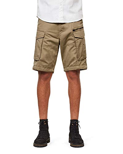 G-STAR RAW Rovic Zip Relaxed 1/2-length Shorts Pantalones Cortos, Beige (Dune 239), 32W para Hombre