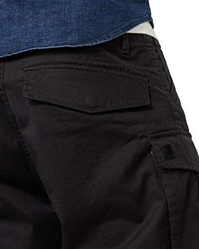 G-STAR RAW Rovic Zip Relaxed 1/2-length Shorts Pantalones Cortos, Negro (Black 990), 33W para Hombre