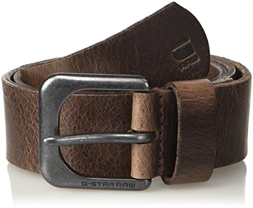 G-STAR RAW ZED Cinturón, Marrón (Dk Brown/Black Metal 8127), 105 para Hombre G-STAR RAW ZED Cinturón, Marrón (Dk Brown/Black Metal 8127), 105 para Hombre