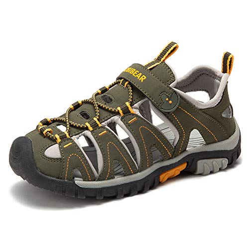 Gaatpot Sandalias Deportivas para Unisex niños Aire Libre Deporte Zapatillas de Senderismo Sandalias con Punta Cerrada Zapatos Verde 34 EU Gaatpot Sandalias Deportivas para Unisex niños Aire Libre Deporte Zapatillas de Senderismo Sandalias con Punta Cerrada Zapatos Verde 34 EU