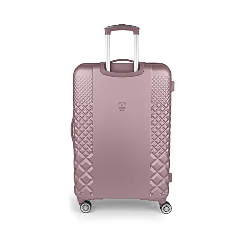 Gabol - Oporto | Maleta de Viaje Grande Dura de 52 x 77 x 30 cm con Capacidad para 94 L de Color Rosa Gabol - Oporto | Maleta de Viaje Grande Dura de 52 x 77 x 30 cm con Capacidad para 94 L de Color Rosa