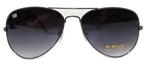 Gafas de sol aviador unisex marco de metal UV400 con manga libre Gafas de sol aviador unisex marco de metal UV400 con manga libre