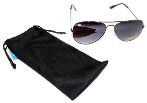 Gafas de sol aviador unisex marco de metal UV400 con manga libre Gafas de sol aviador unisex marco de metal UV400 con manga libre