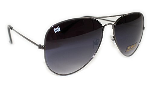 Gafas de sol aviador unisex marco de metal UV400 con manga libre Gafas de sol aviador unisex marco de metal UV400 con manga libre