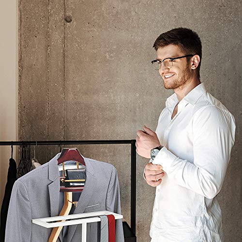 Galán De Noche Mueble Madera Maciza para Colgar Camisas, Pantalones Baño Oficina Dormitorio para Hombre- L 41 x W 35 x H 116CM Galán De Noche Mueble Madera Maciza para Colgar Camisas, Pantalones Baño Oficina Dormitorio para Hombre- L 41 x W 35 x H 116CM
