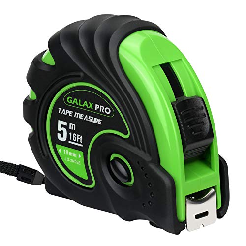GALAX PRO Cinta métrica 5 m -Métrica/Medidas, Cinta Profesional Robusta Remachada con Clip GALAX PRO Cinta métrica 5 m -Métrica/Medidas, Cinta Profesional Robusta Remachada con Clip