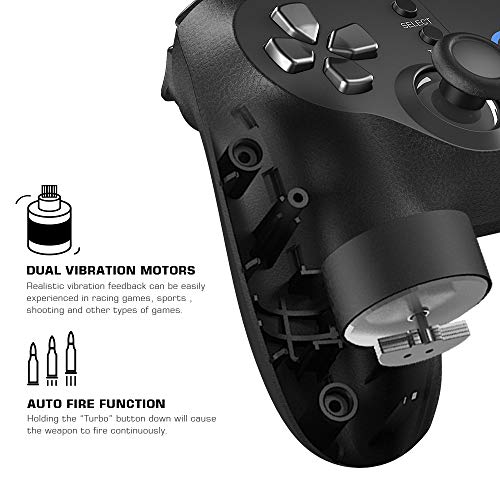 GameSir T1s Wireless Cloud Gaming Controller, Dual-Vibration Joystick Gamepad Computer Game Controller for PC Windows 7 8 10/ PS3 / Switch/Android TV Box/Laptop/Android Mobile Phones