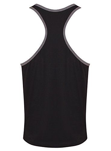 Gameworld Muscle Joe Contrast Camiseta Hombre, Negro, M Gameworld Muscle Joe Contrast Camiseta Hombre, Negro, M