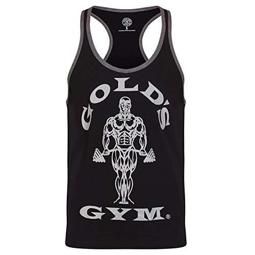 Gameworld Muscle Joe Contrast Camiseta Hombre, Negro, M Gameworld Muscle Joe Contrast Camiseta Hombre, Negro, M