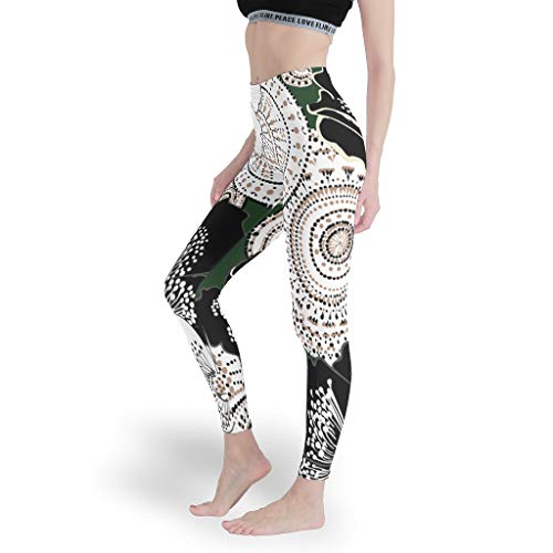 Gamoii Leggings de yoga para mujer, diseño de flores, impresión 3D, pantalones de yoga, cintura alta, de malla blanco XS Gamoii Leggings de yoga para mujer, diseño de flores, impresión 3D, pantalones de yoga, cintura alta, de malla blanco XS