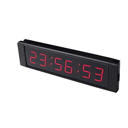 GAN XIN Reloj de pared LED multifuncional de 1 pulgada de alto 6 dígitos, con temporizador digital de cuenta regresiva/arriba, reloj de tiempo real de 12/24 horas, cronómetro por control remoto GAN XIN Reloj de pared LED multifuncional de 1 pulgada de alto 6 dígitos, con temporizador digital de cuenta regresiva/arriba, reloj de tiempo real de 12/24 horas, cronómetro por control remoto